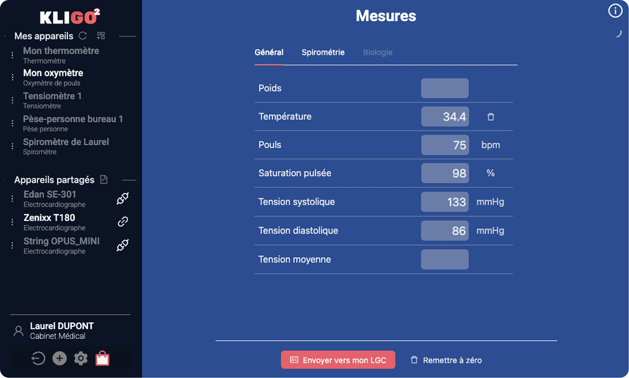 Image interface principale Kligo